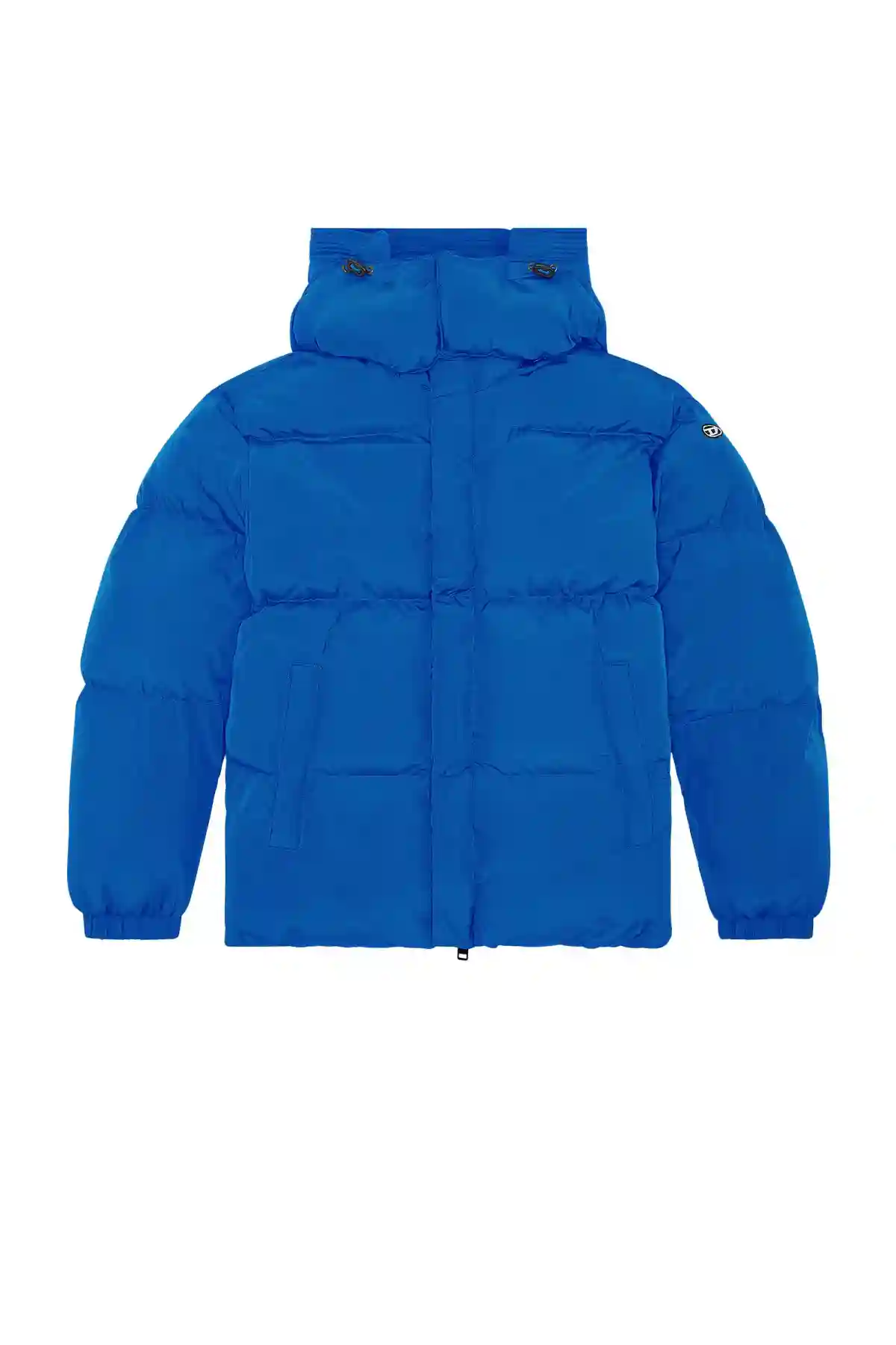 Blue Puffer jacket with detachable hood