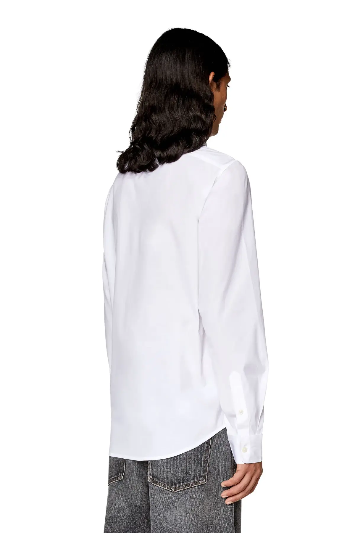 White Shirt with oval D patch