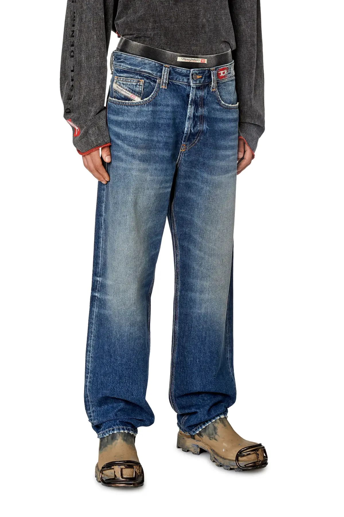Blue Straight Jeans-2010 D-Macs