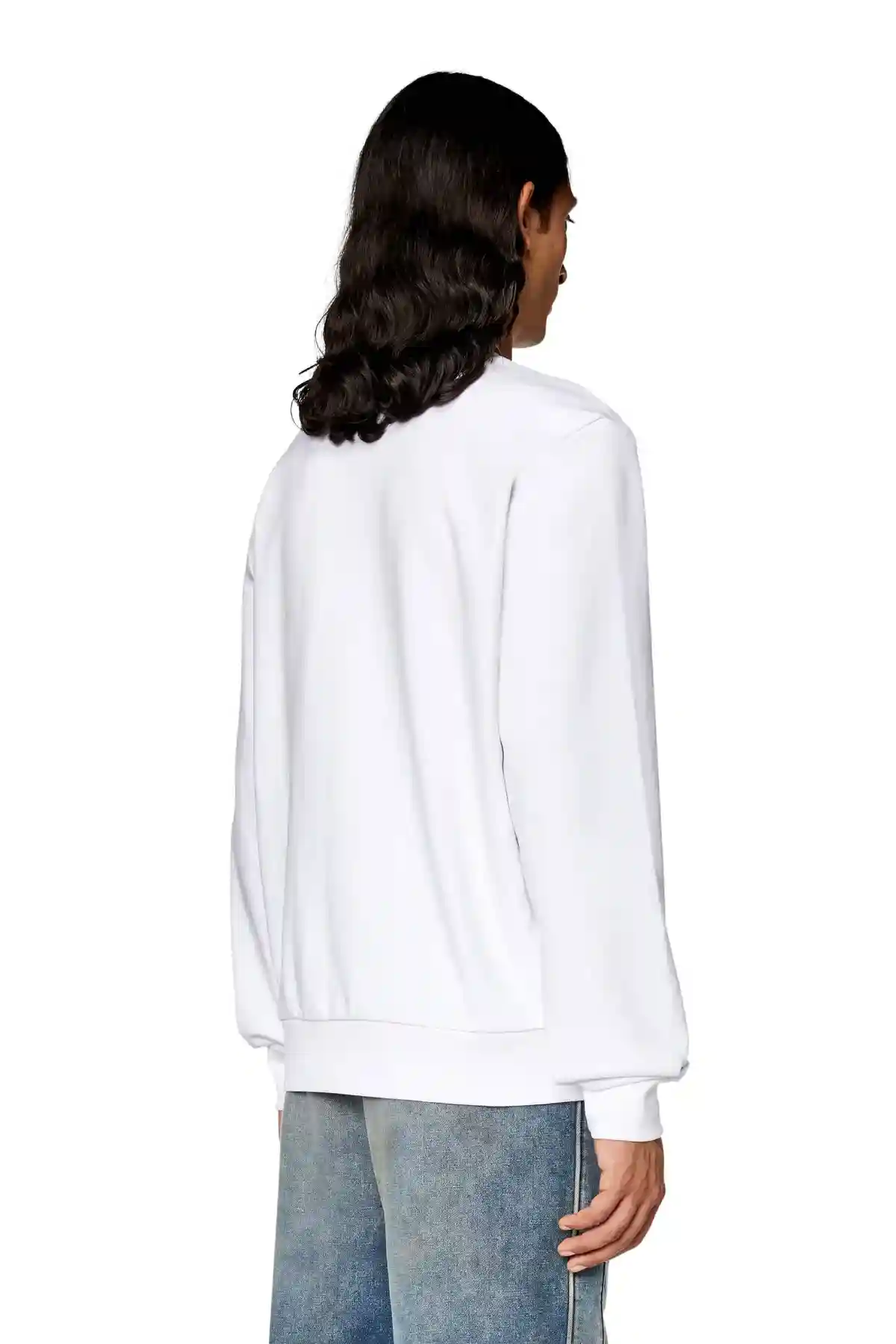 White Sweatshirt with Diesel Industry print