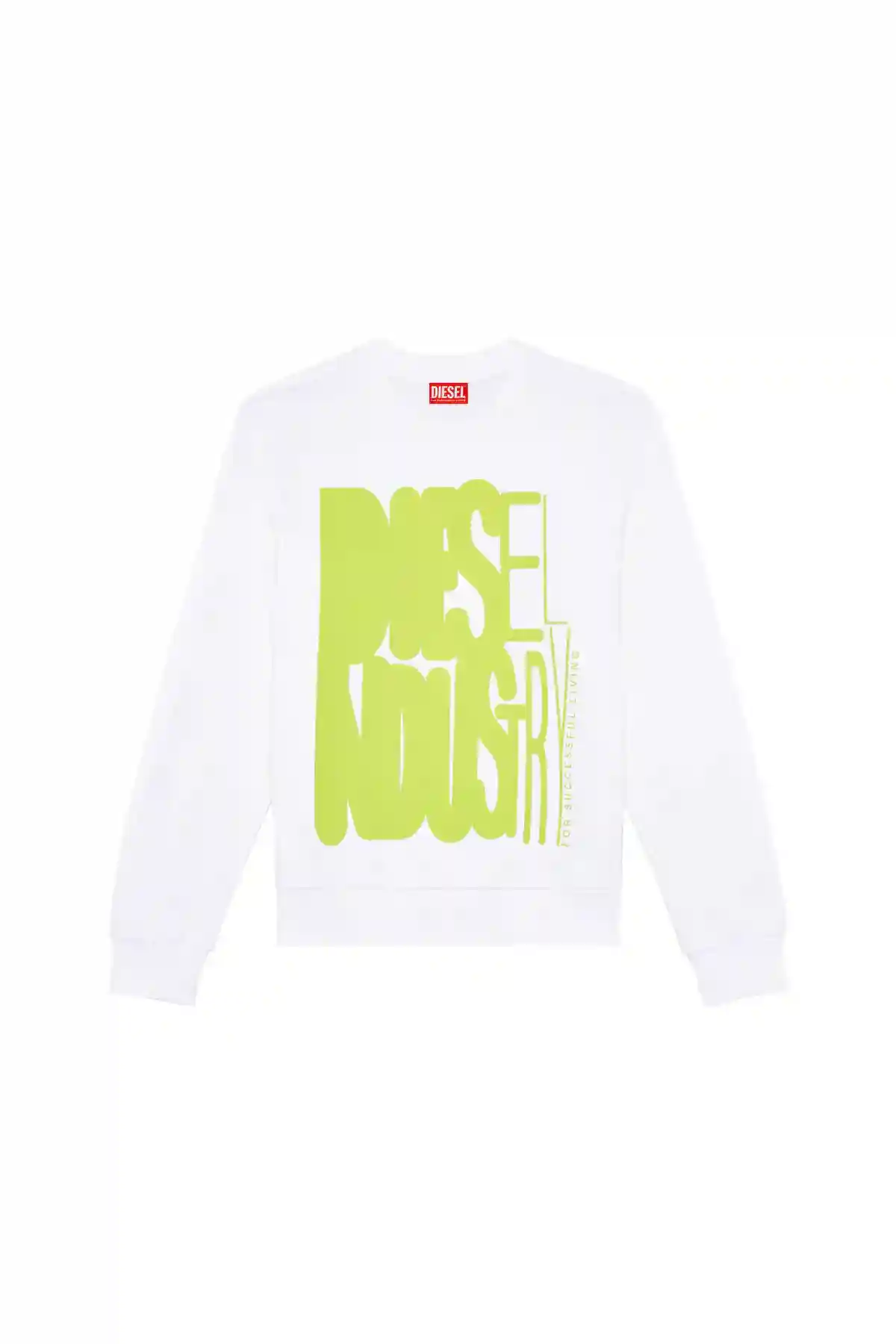 White Sweatshirt with Diesel Industry print