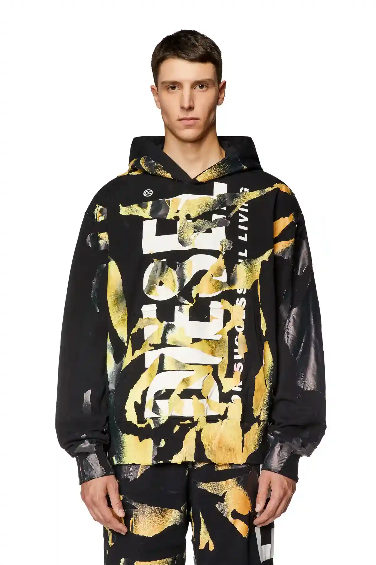 Multi Hoodie with rubberised screen prints