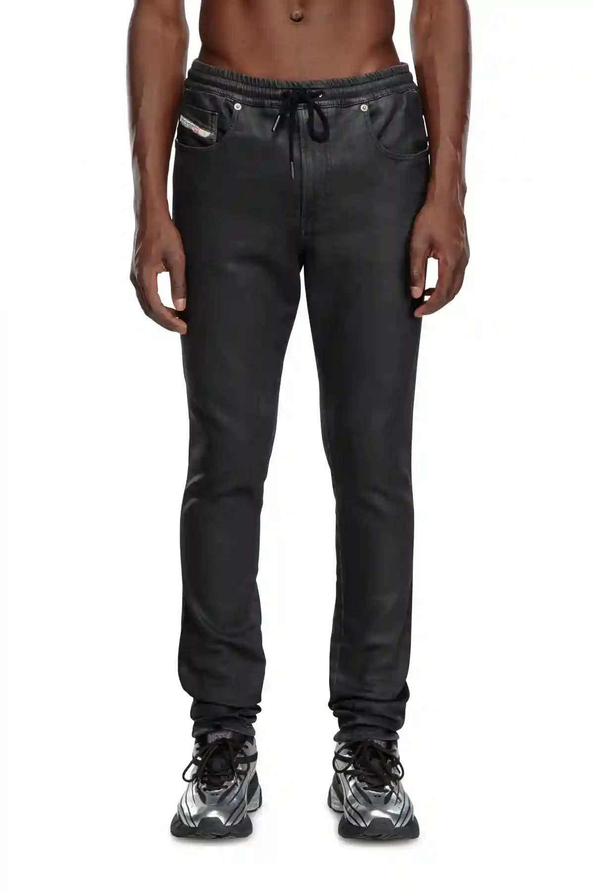 Black Slim Fit-2060 D Strukt Joggjeans