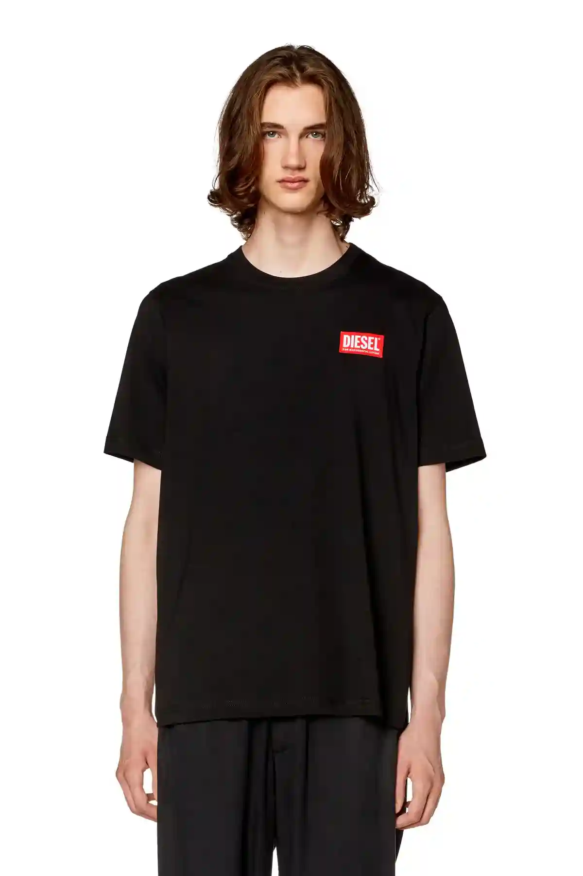 Black T-shirt with logo patch