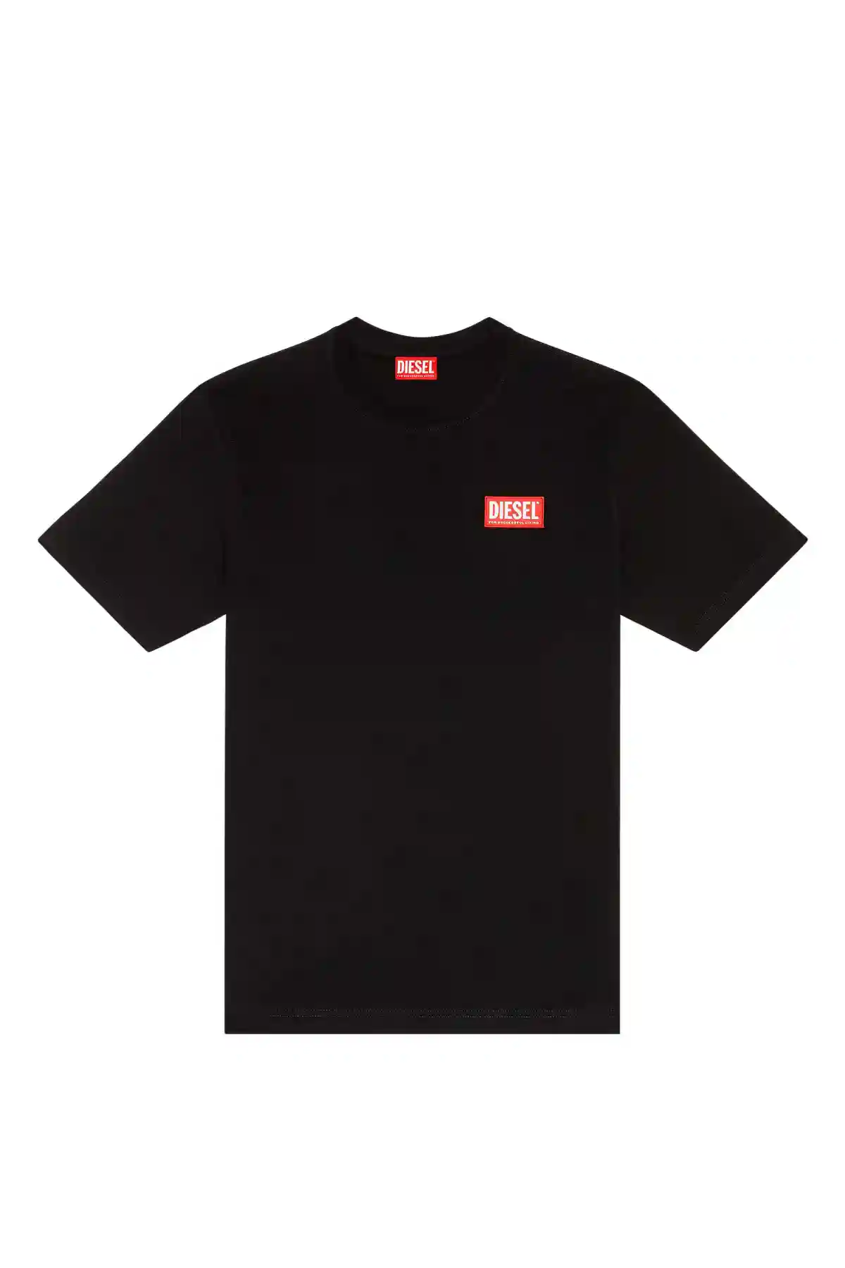 Black T-shirt with logo patch