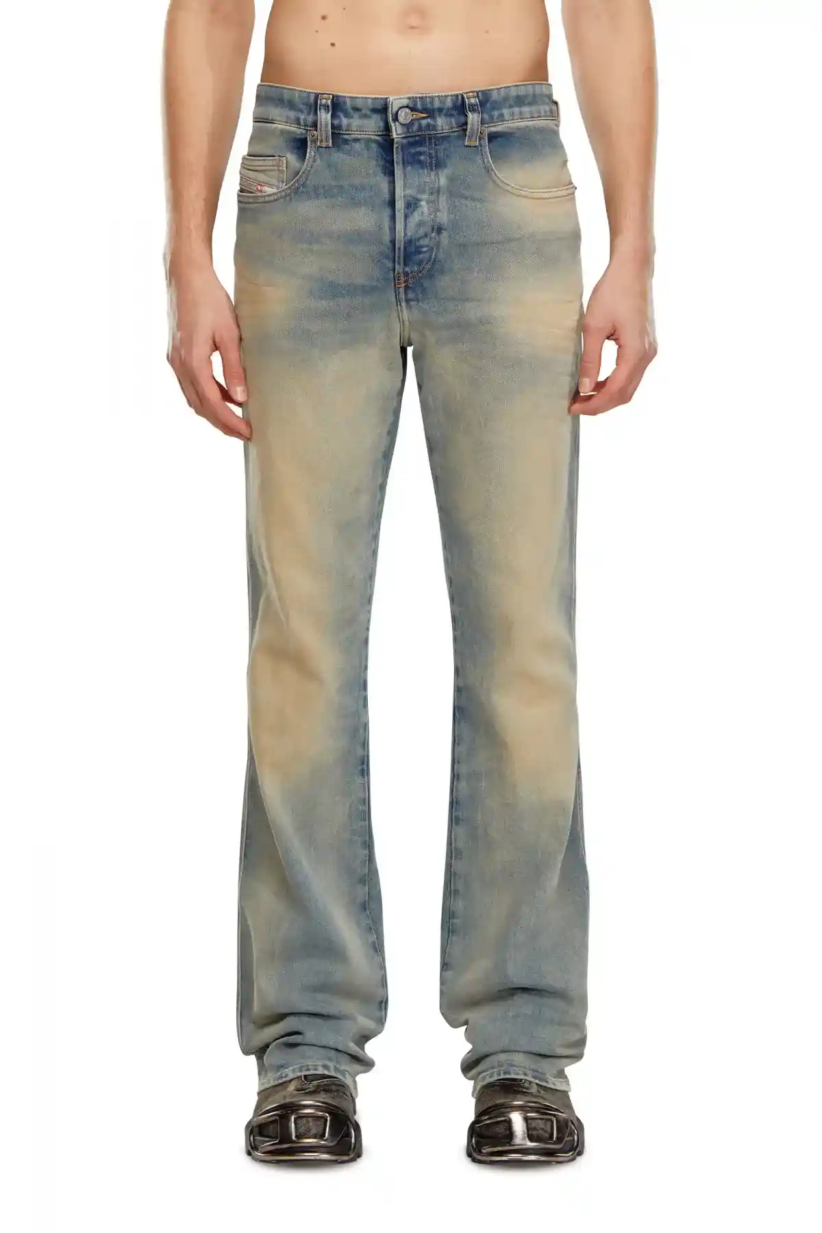 Medium Blue Bootcut Jeans-1998 D-Buck