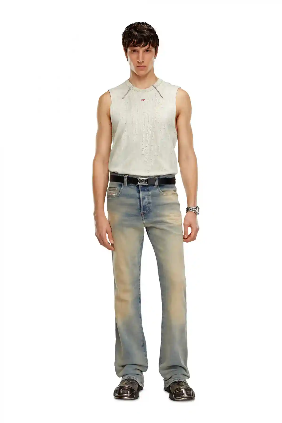Medium Blue Bootcut Jeans-1998 D-Buck