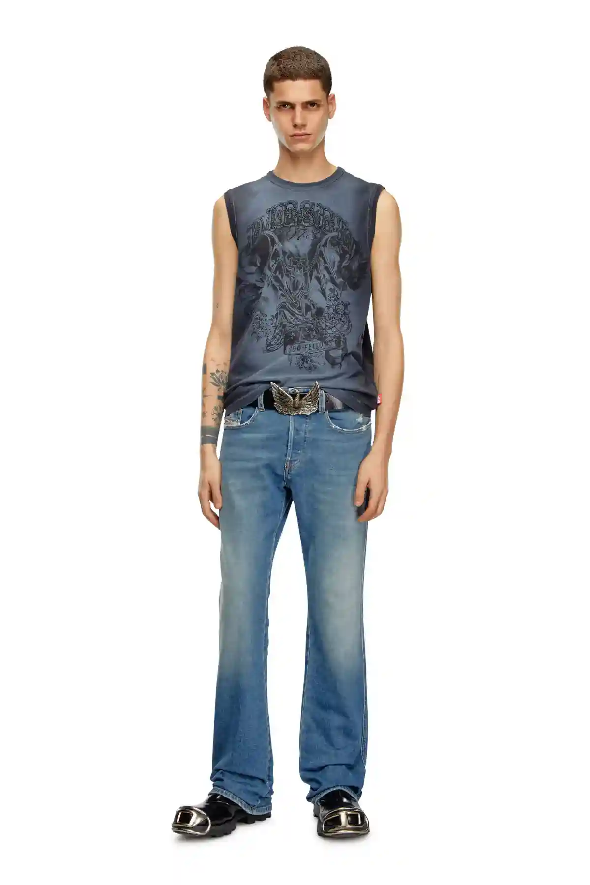 Blue Bootcut Jeans-1998 D-Buck