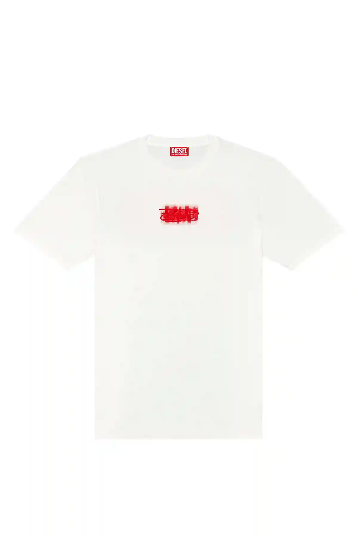 White Logo-flocked T-shirt in organic cotton