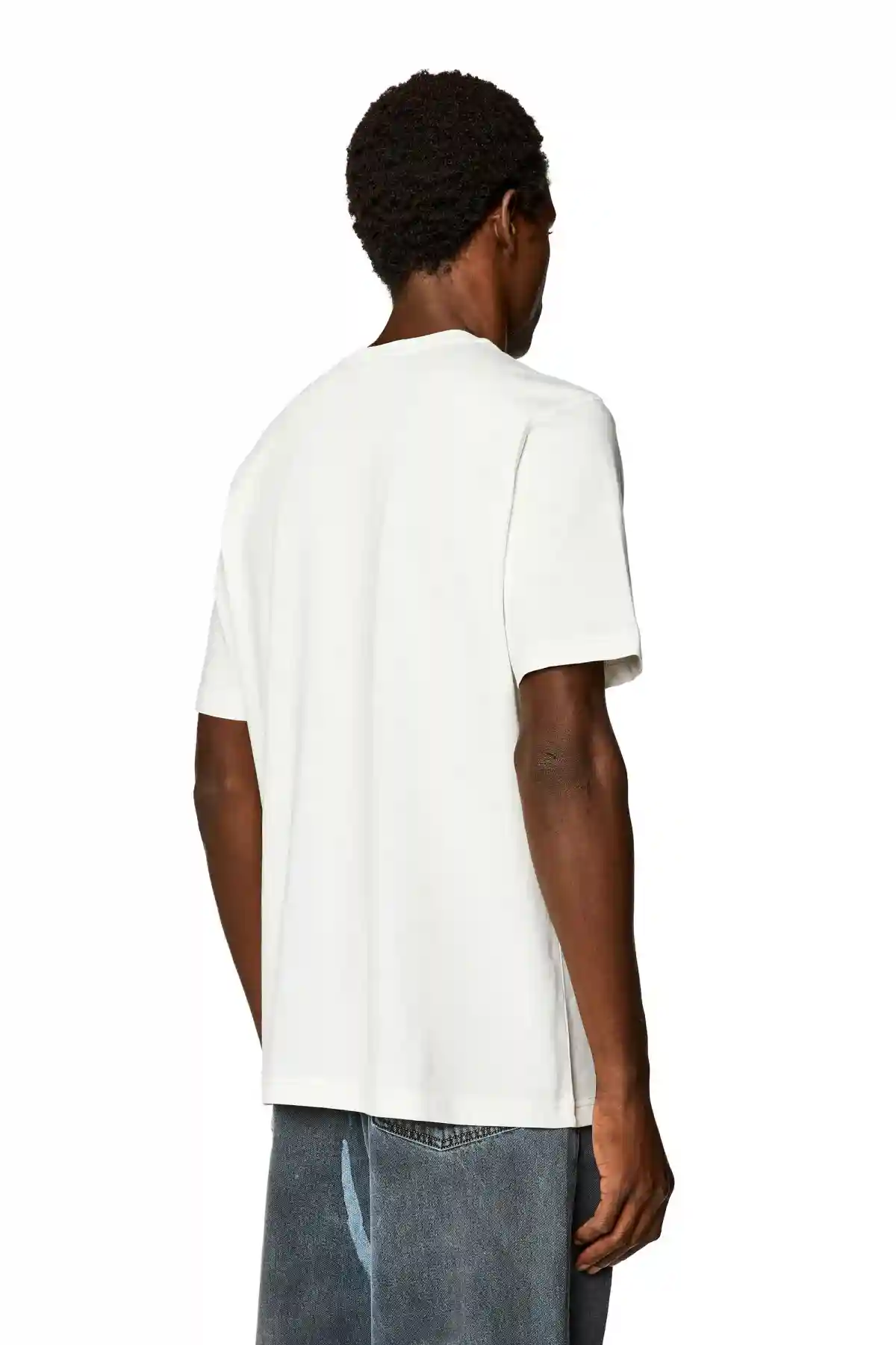 White T-shirt with contrasting Diesel prints