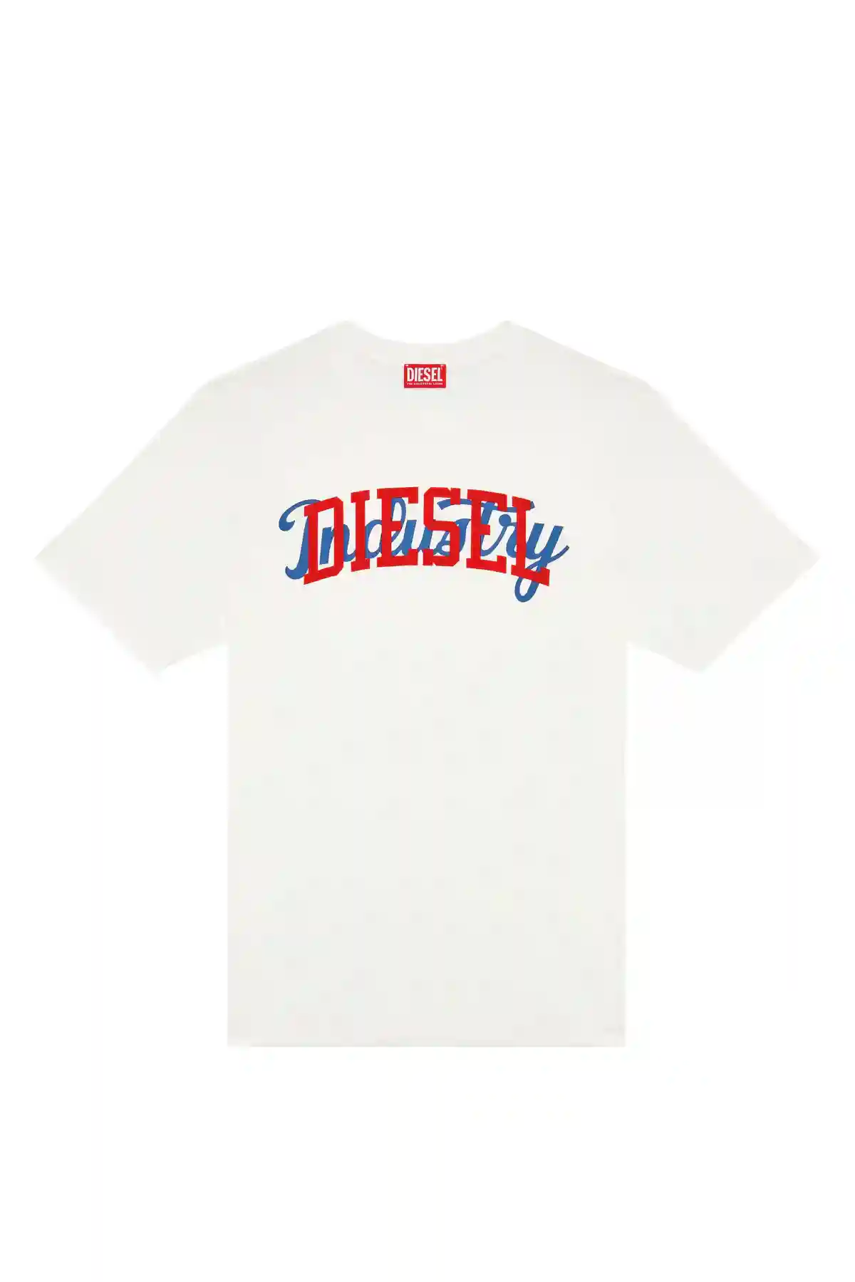 White T-shirt with contrasting Diesel prints