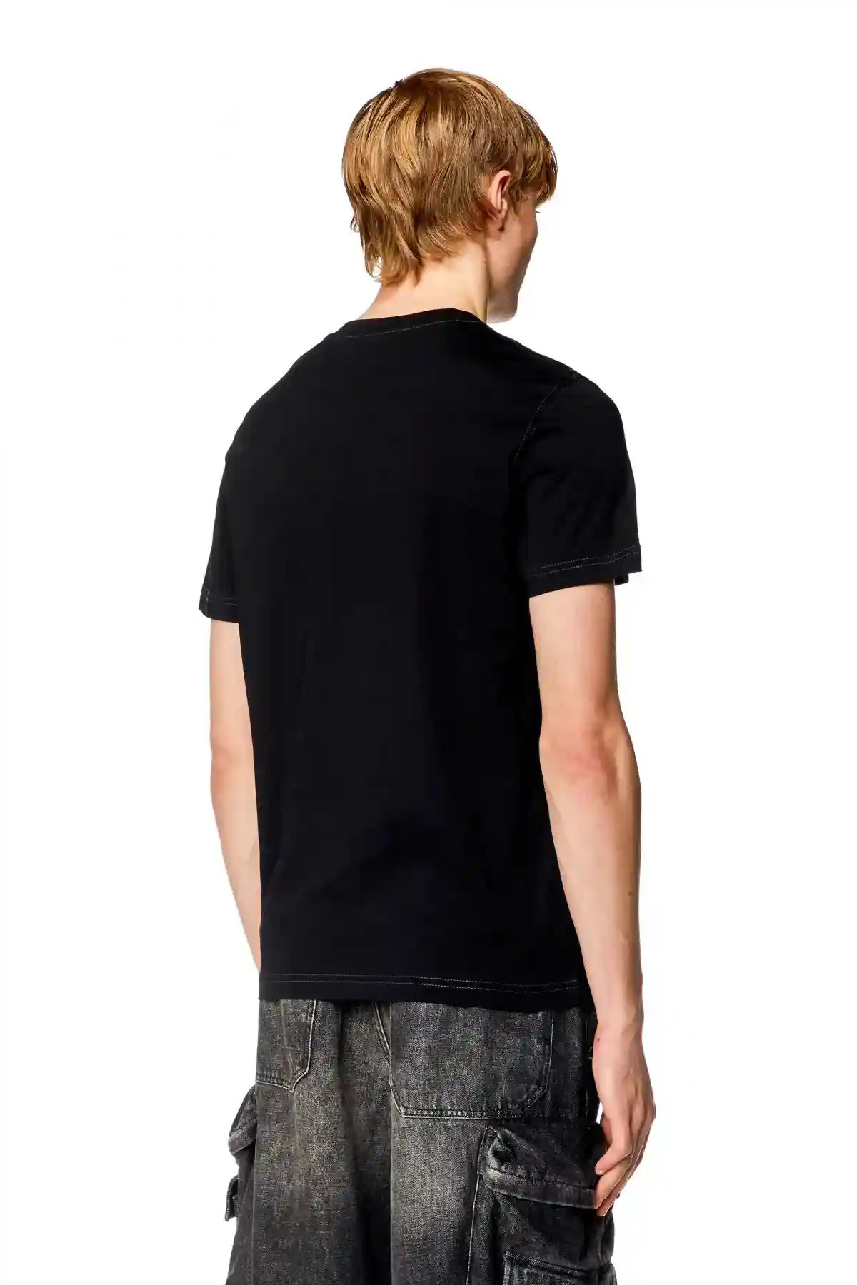 Black T-shirt with Oval D 78 print