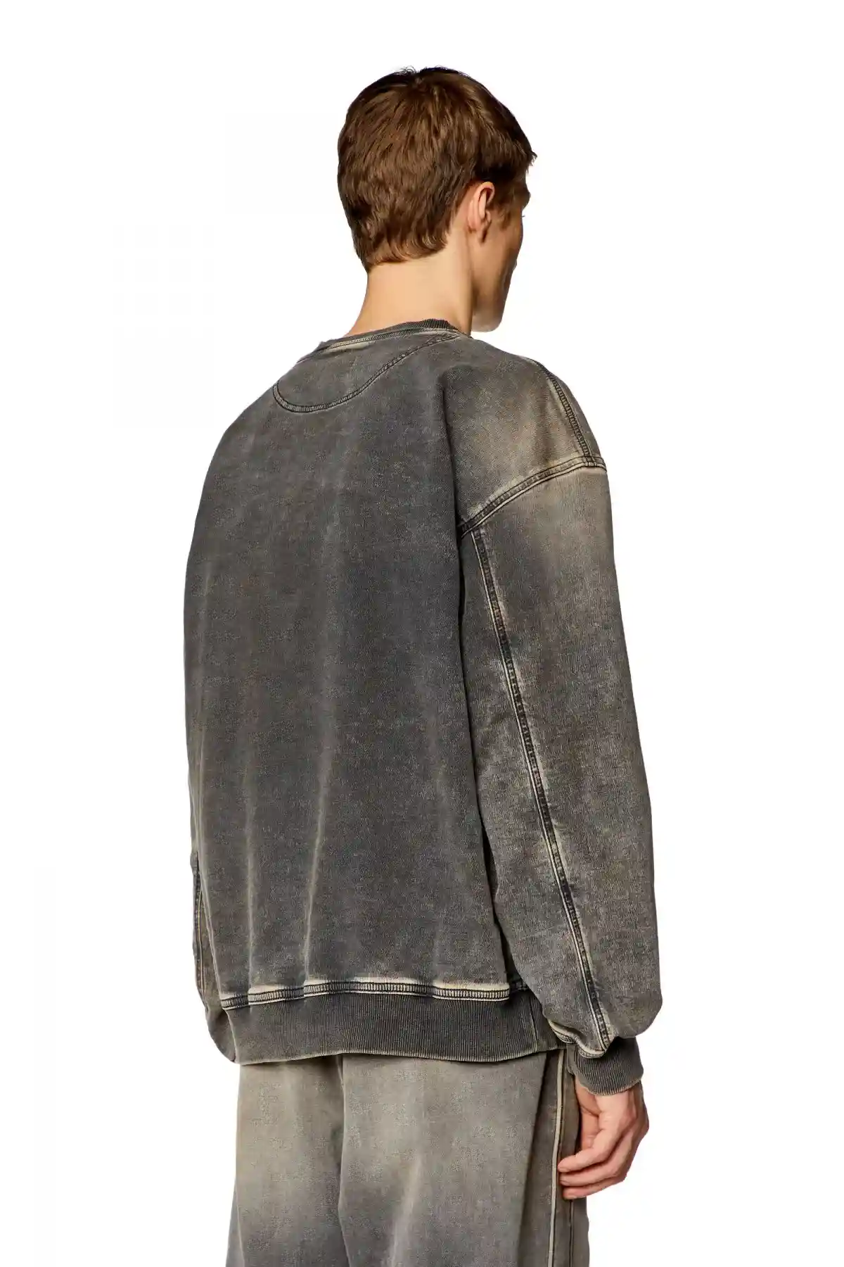 Black Sweatshirt in Track Denim
