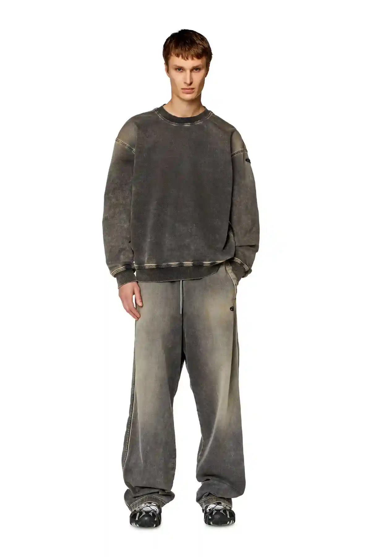 Black Sweatshirt in Track Denim