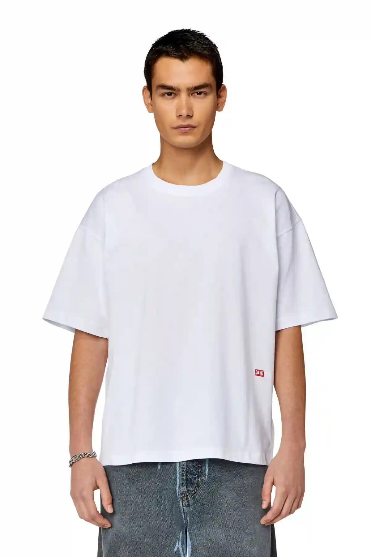 White T-shirt with photo print logo