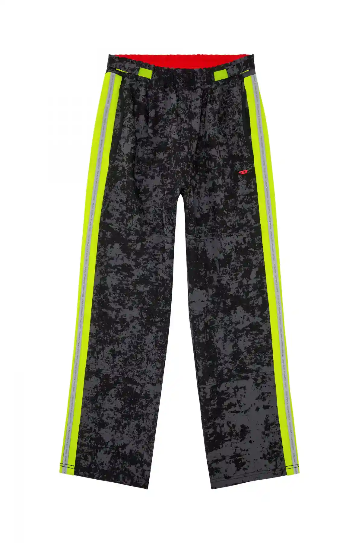 Multi Woven track pants with cloudy print