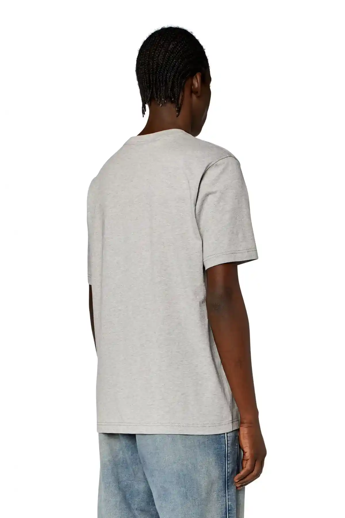 Grey T-shirt with mixed logo prints