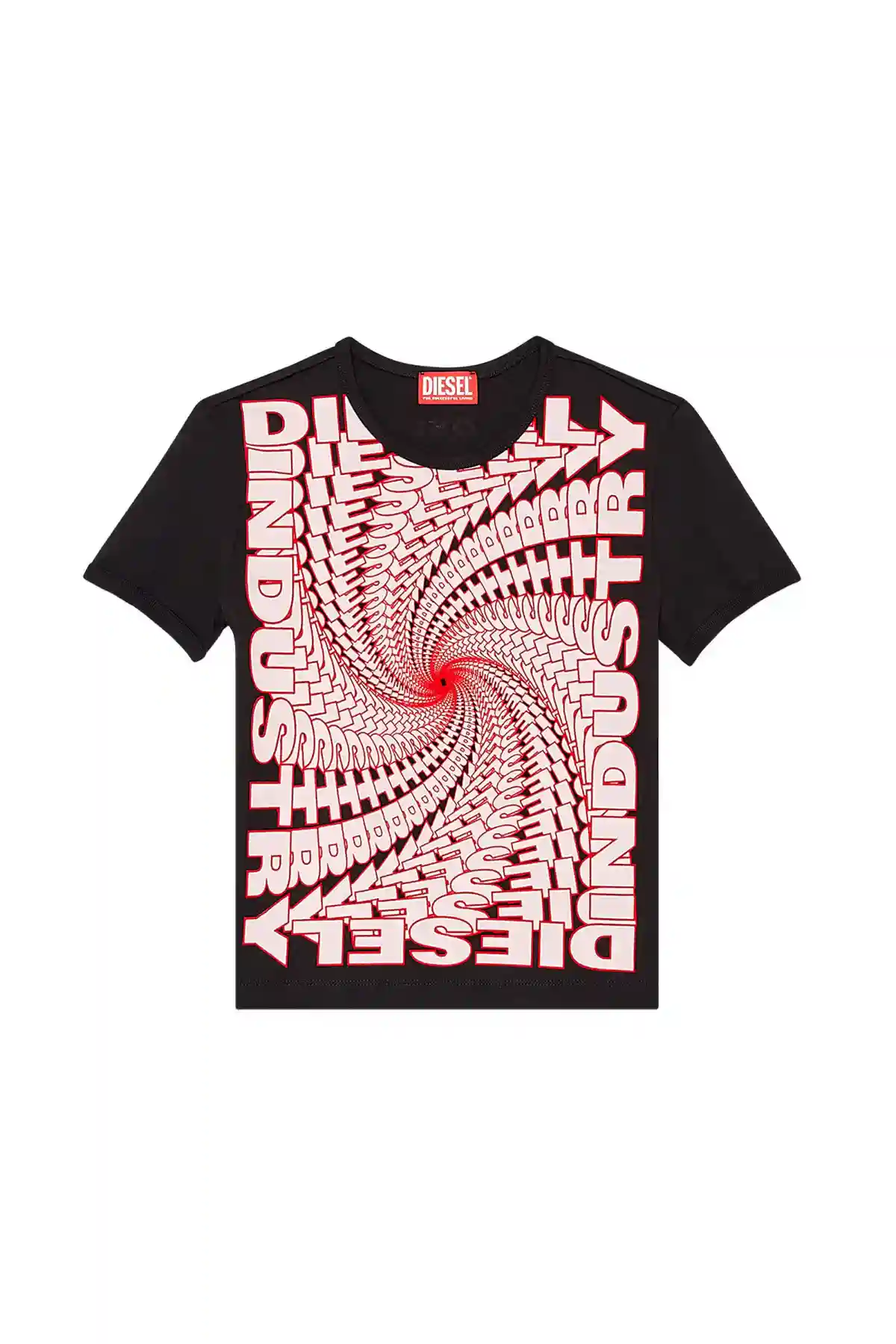 Black T-shirt with spiral Diesel Industry logo