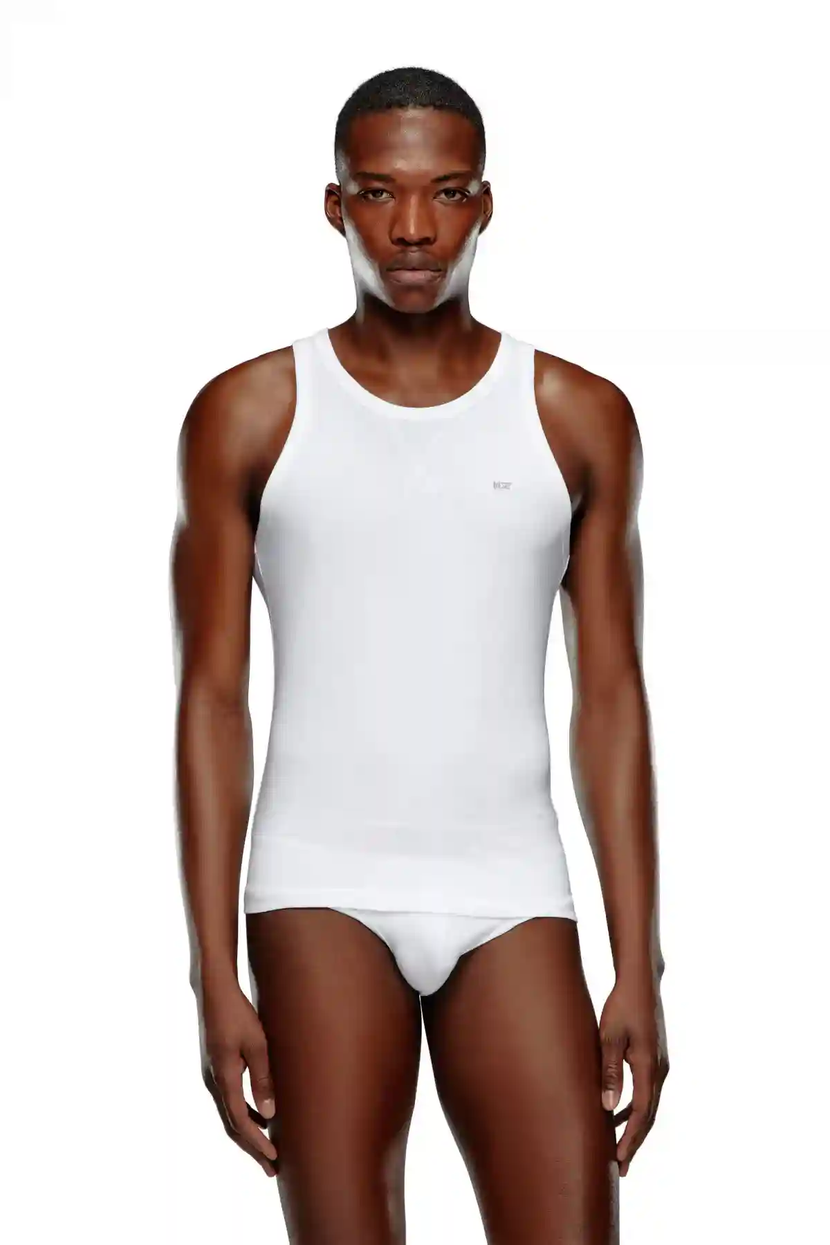 White Two-pack of cotton tank tops