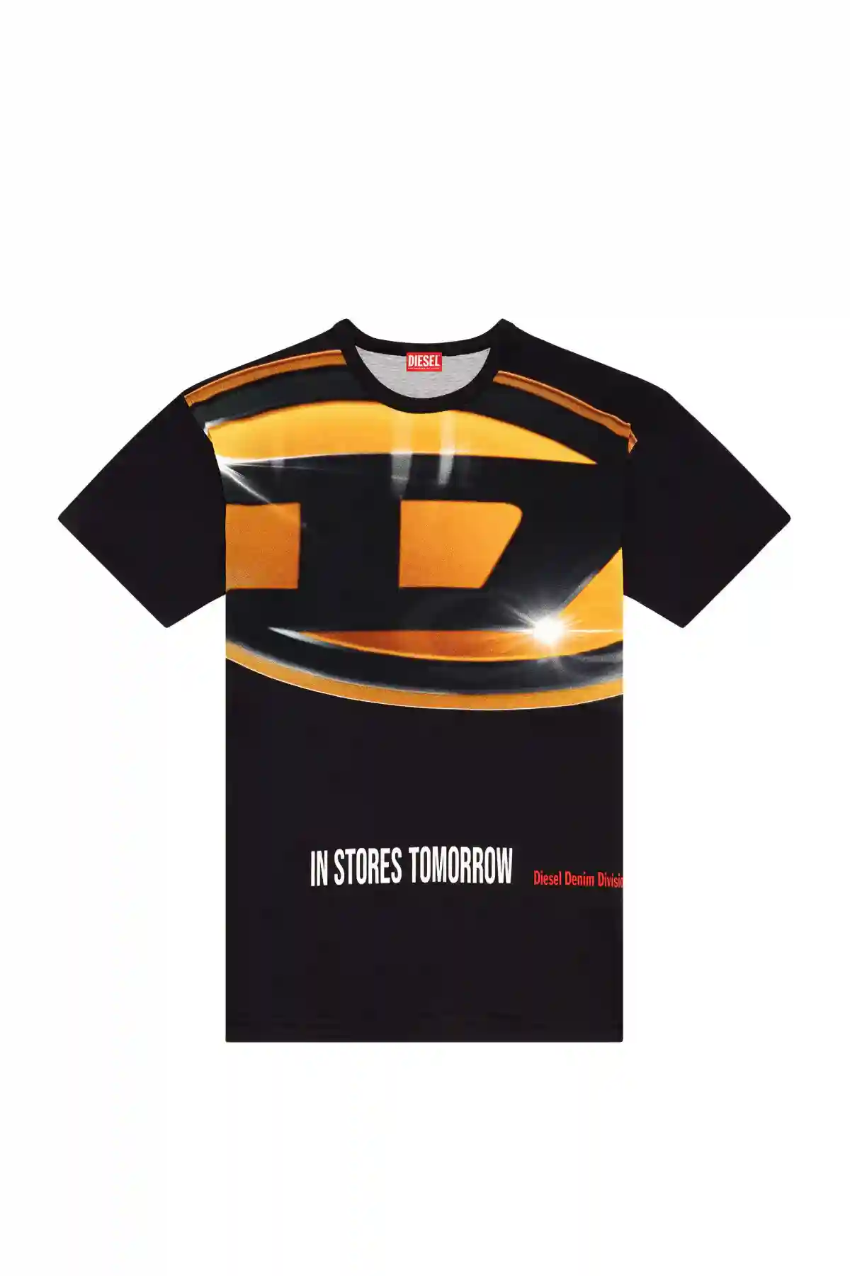 Black T-shirt with Oval D poster print