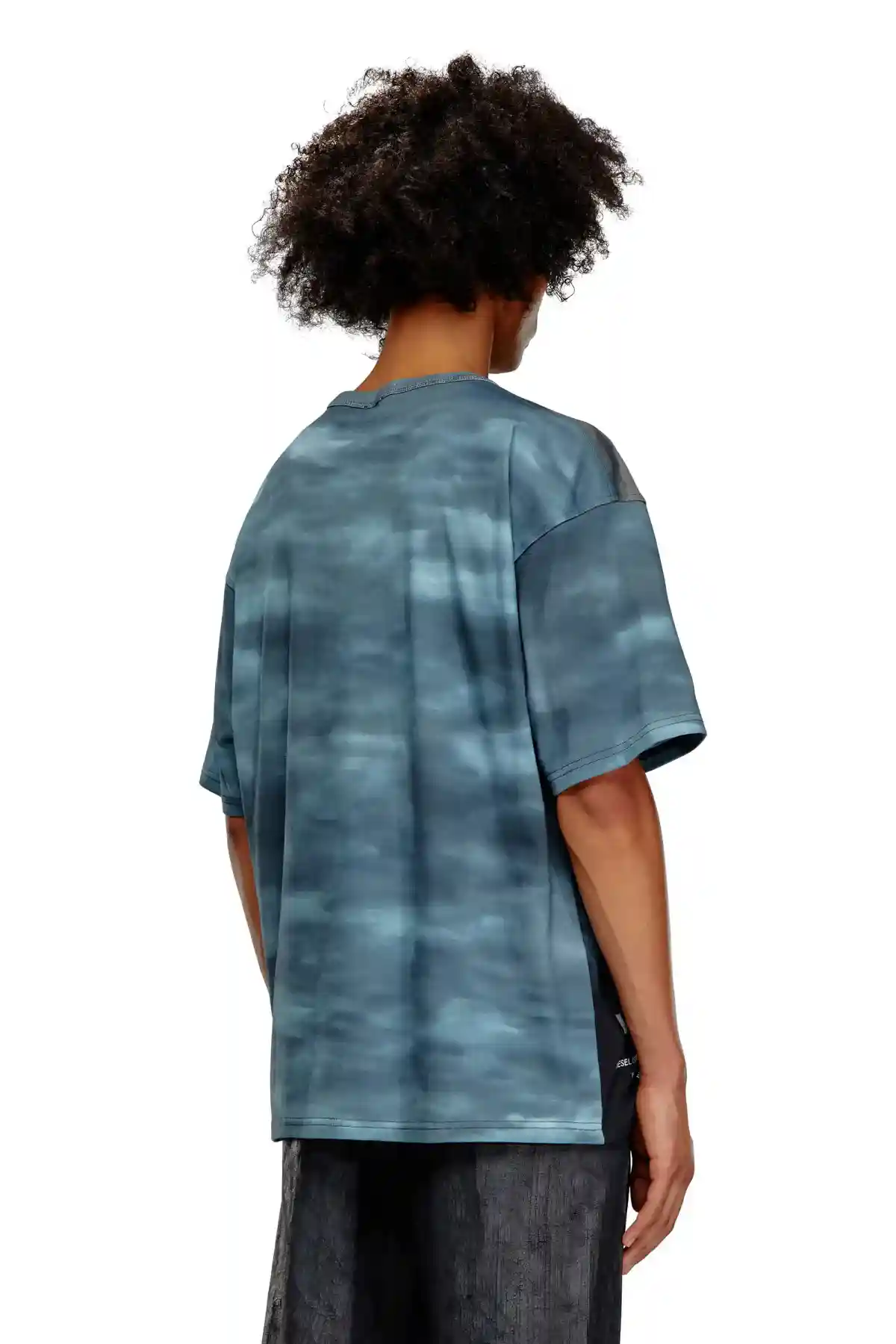 Black and Blue T-shirt with burning Oval D poster