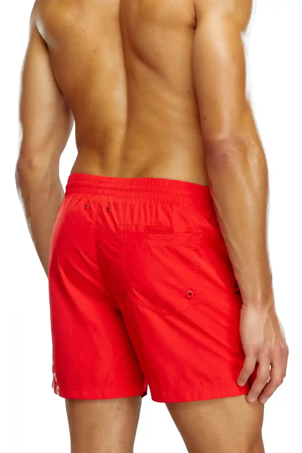 Red Board shorts with side logo print