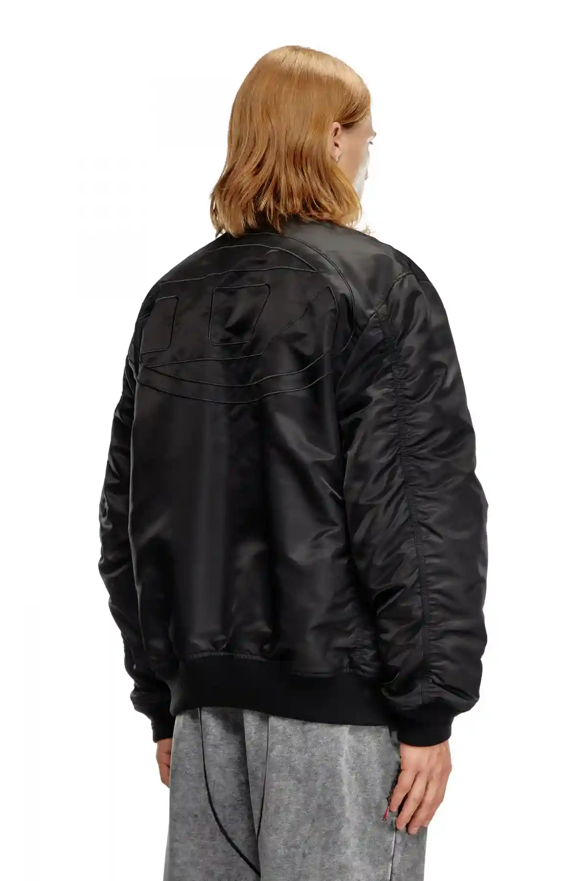 Black Bomber in padded nylon with Oval D