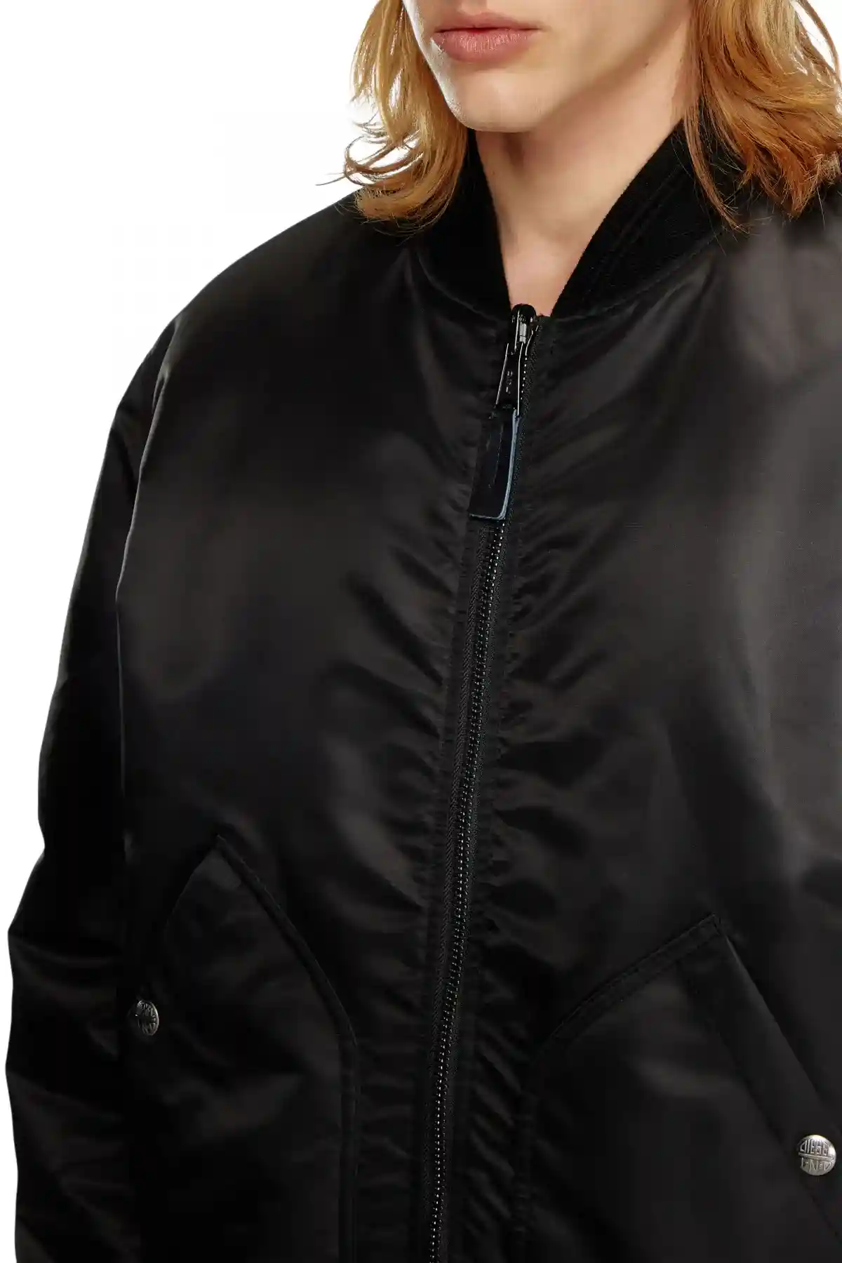 Black Bomber in padded nylon with Oval D