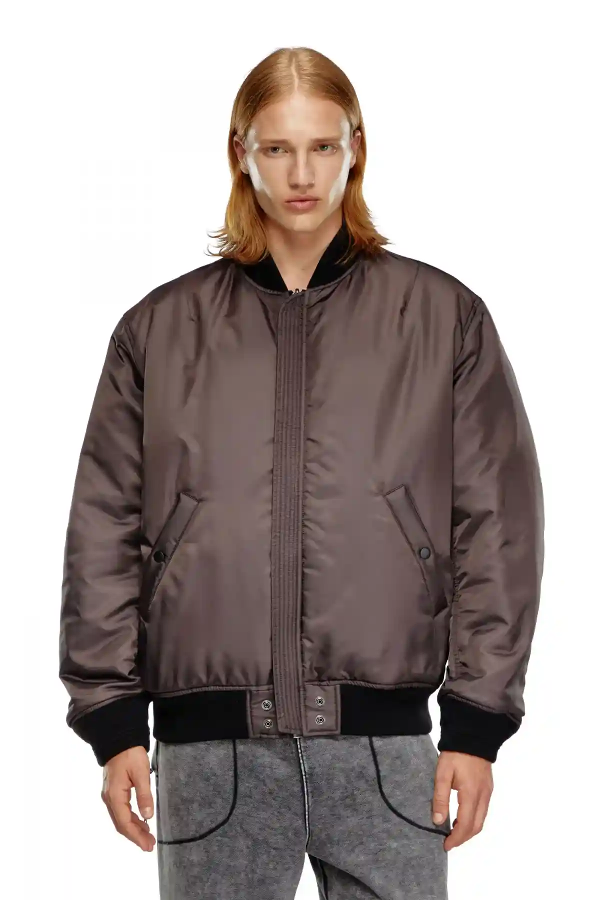 Black Bomber in padded nylon with Oval D