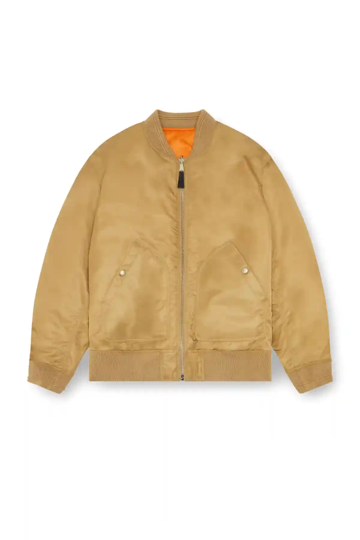 Brown Bomber in padded nylon with Oval D