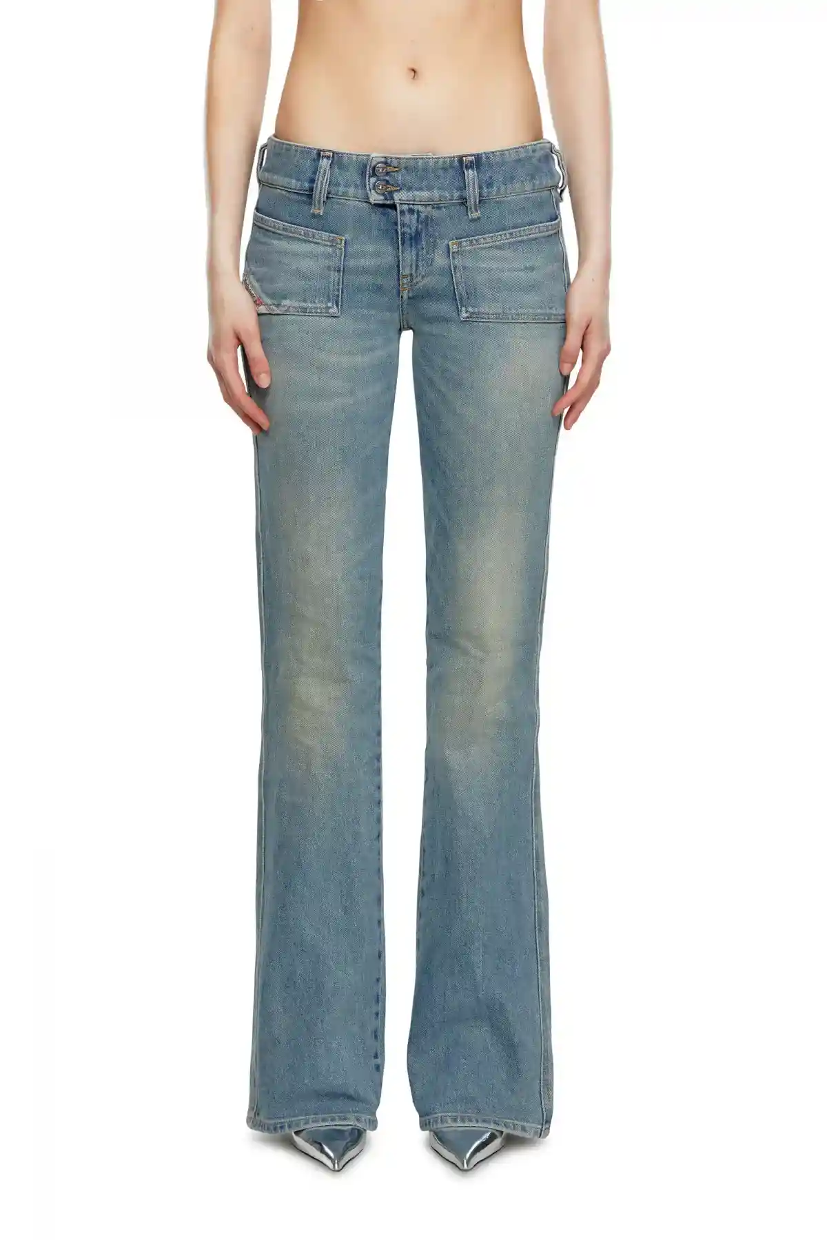 Blue Bootcut Jeans-D-Hush