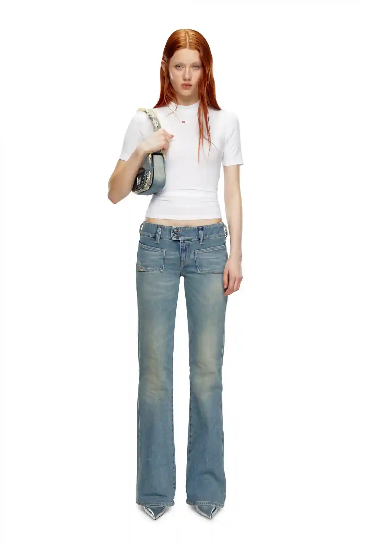 Blue Bootcut Jeans-D-Hush