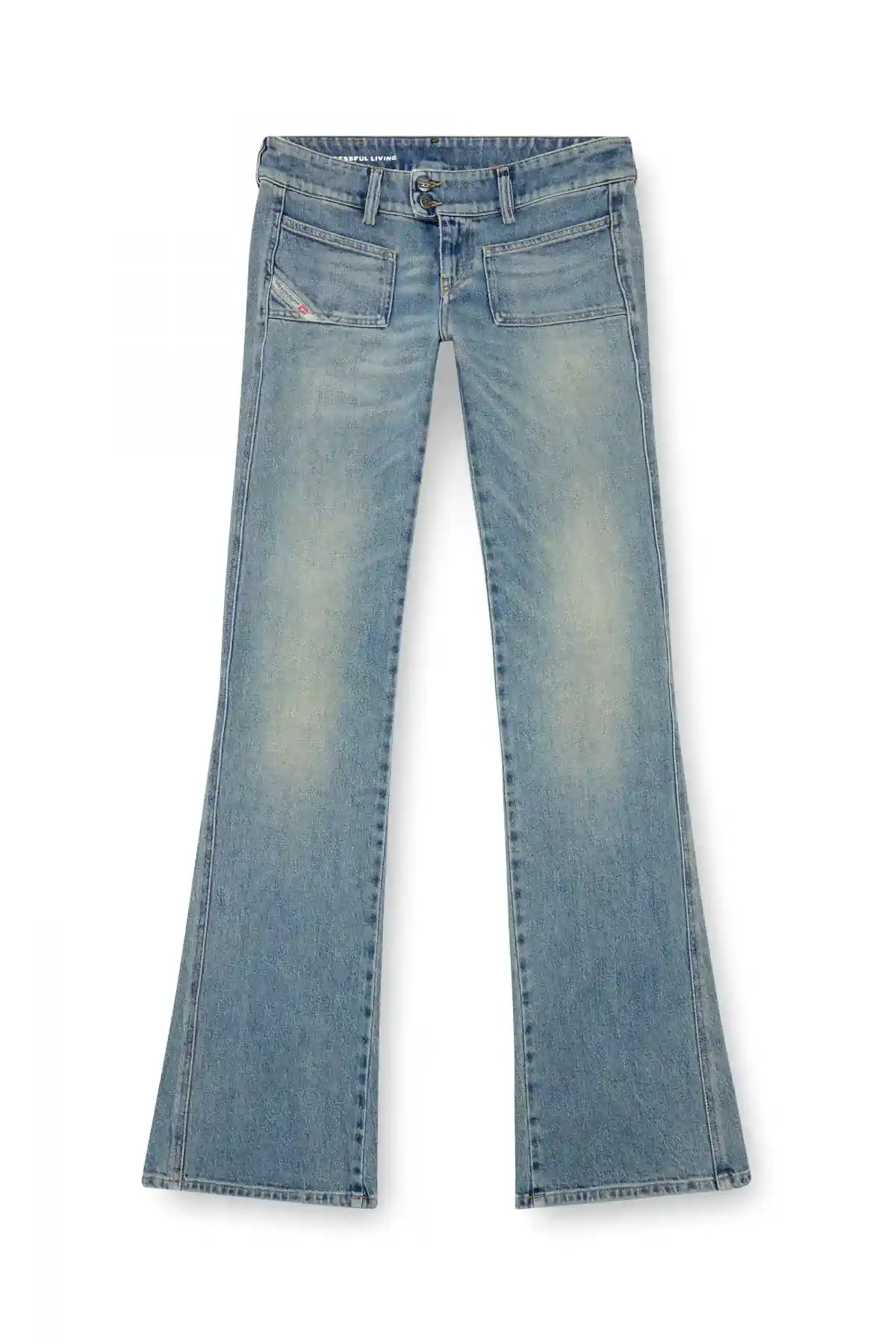 Blue Bootcut Jeans-D-Hush