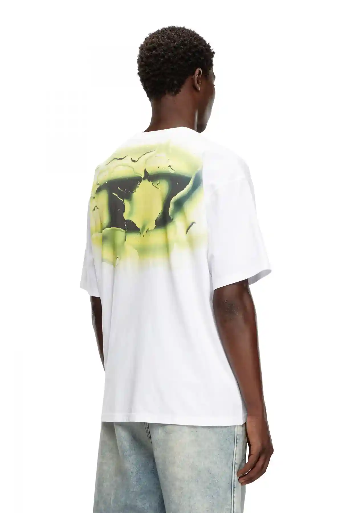 Multicolor T-shirt with glowing-effect logo