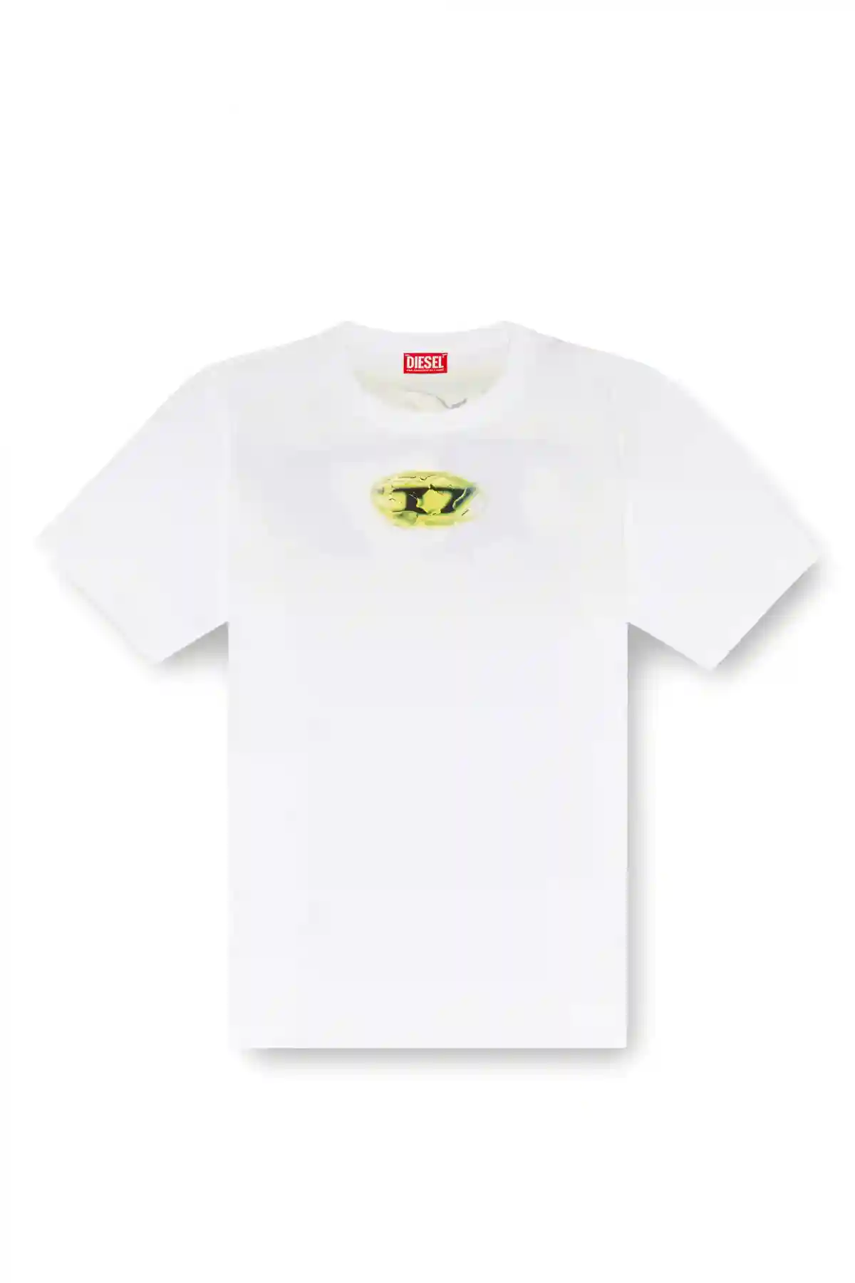 Multicolor T-shirt with glowing-effect logo
