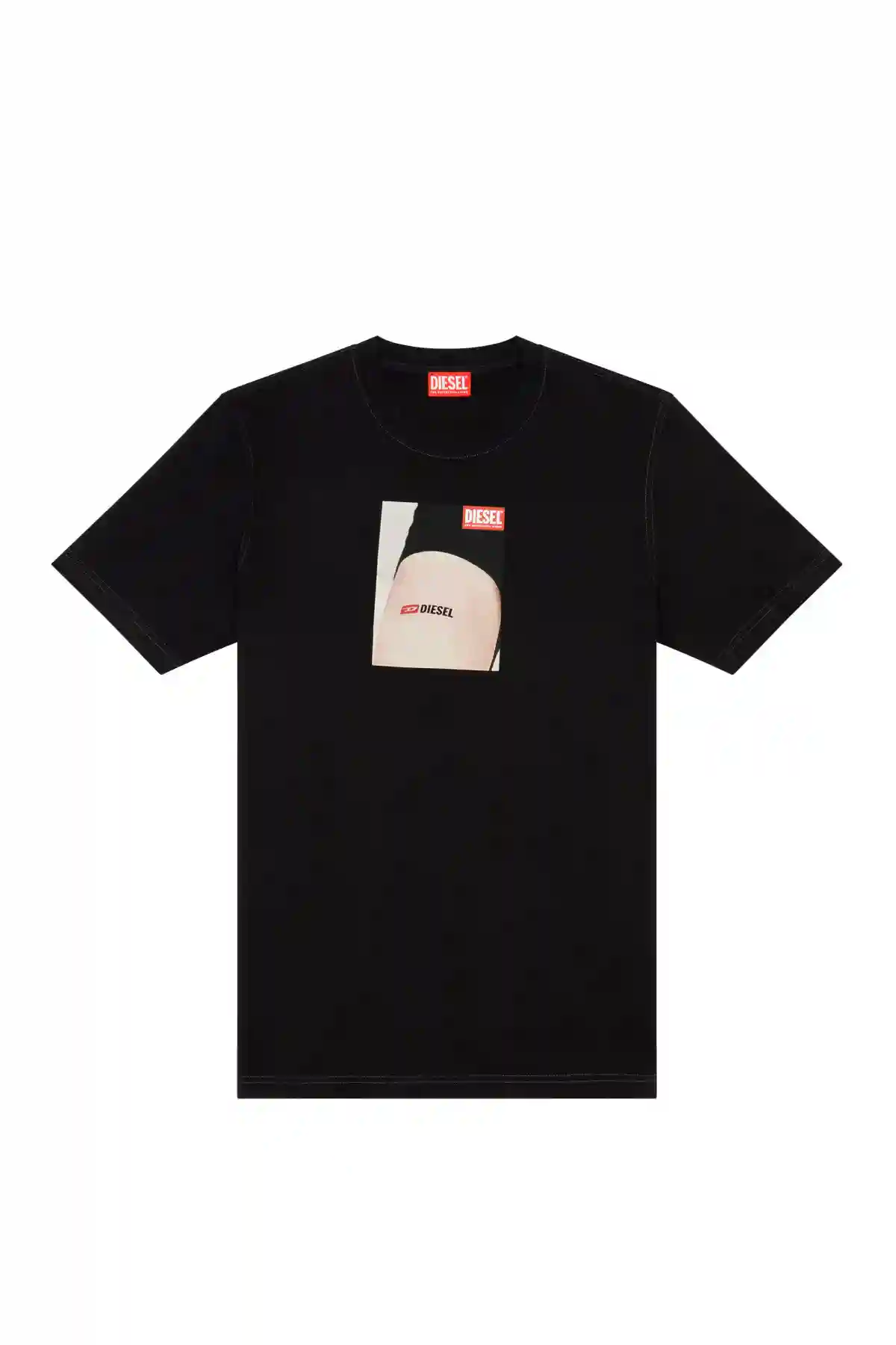 Black T-shirt with Diesel tattoo print