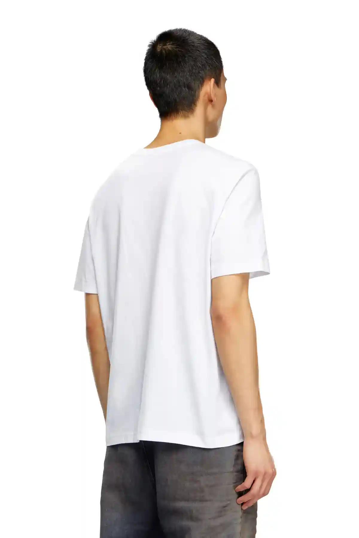 White T-shirt with Diesel tattoo print