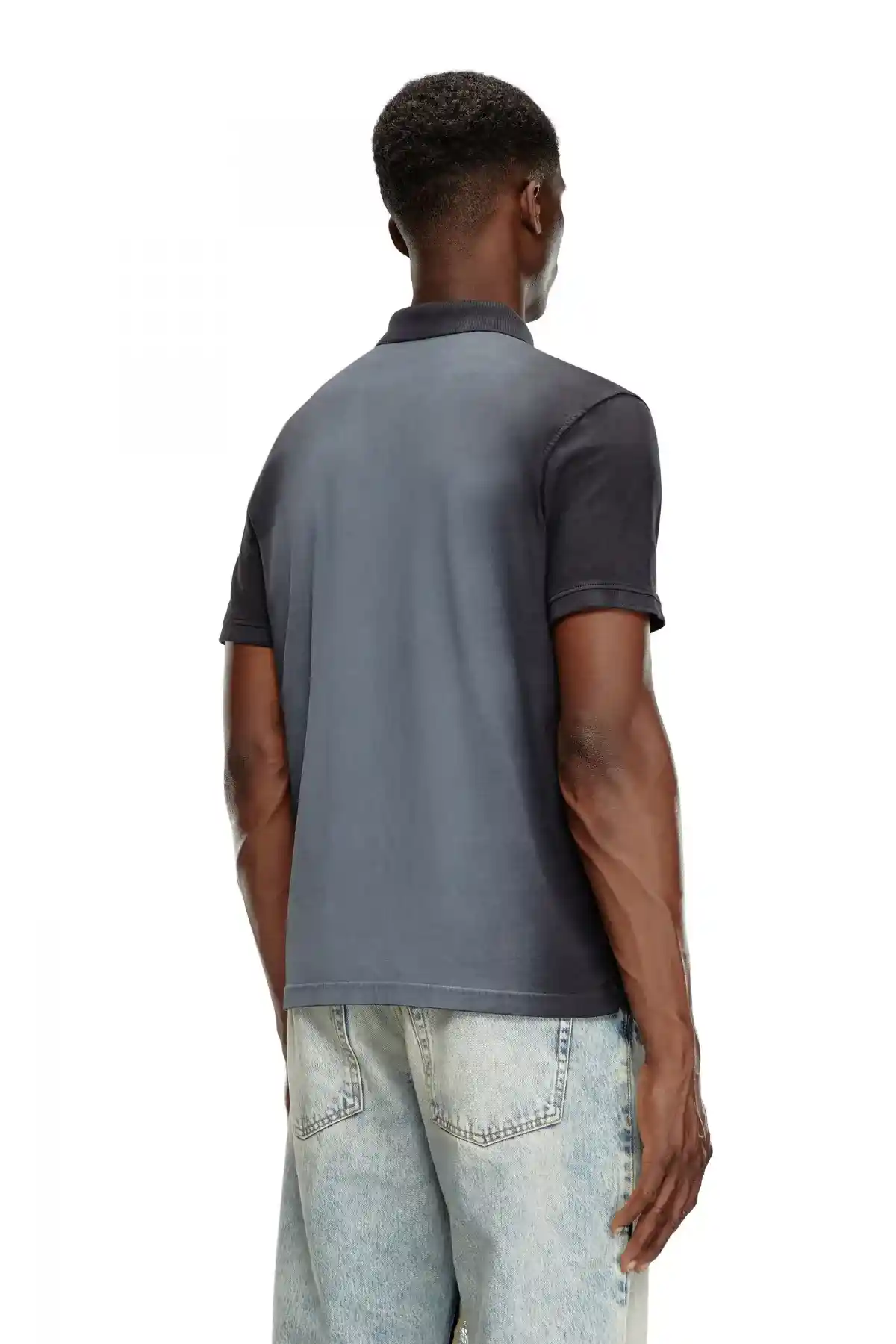 Black Polo shirt with spray treatment