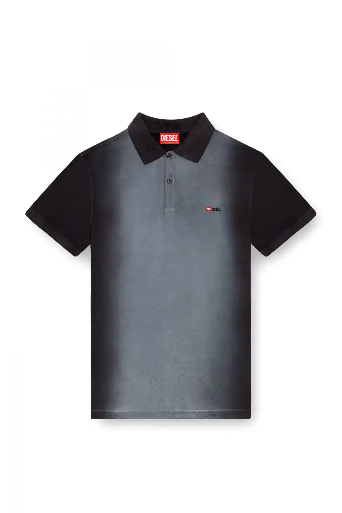 Black Polo shirt with spray treatment