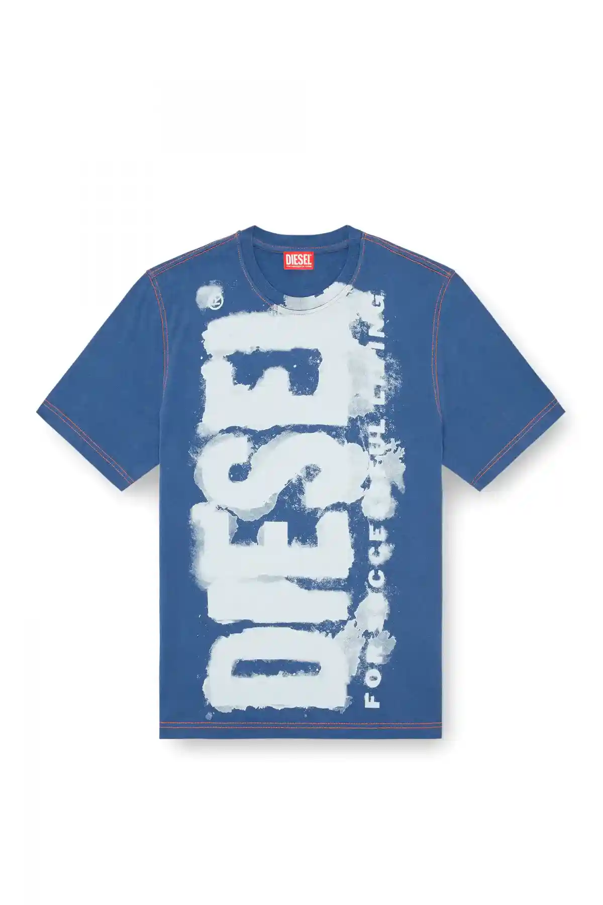 Multicolor T-shirt with splotched logo