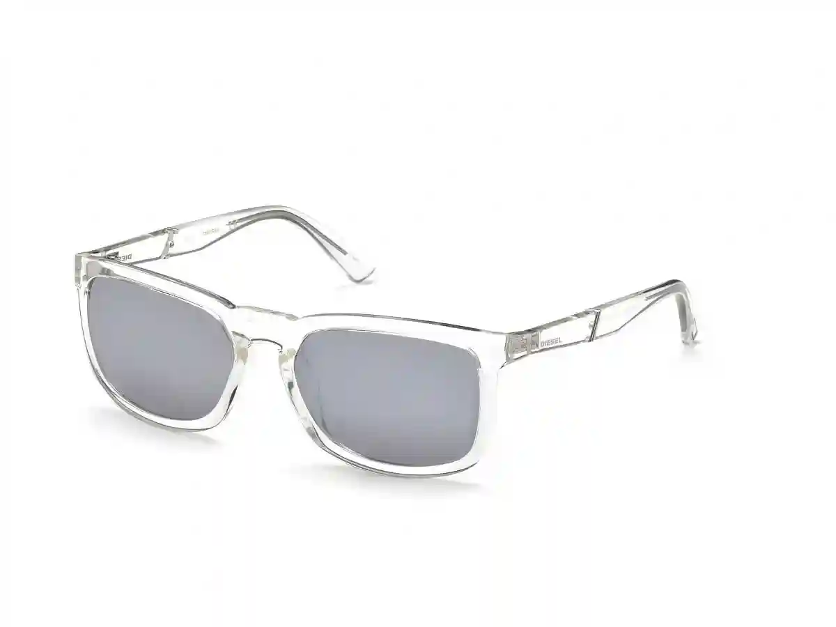Transparent Acetate Rectangular Men Transparent Sunglasses