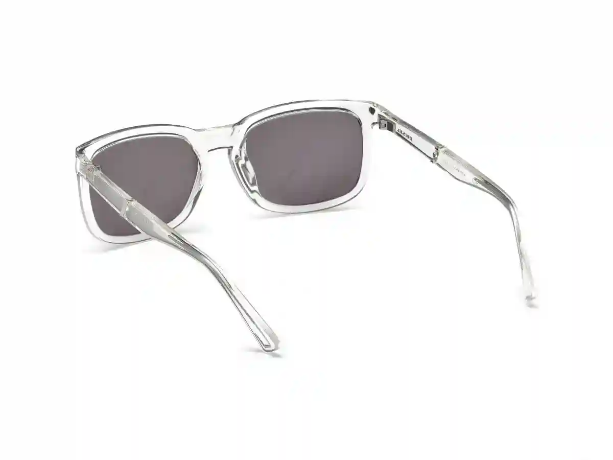 Transparent Acetate Rectangular Men Transparent Sunglasses