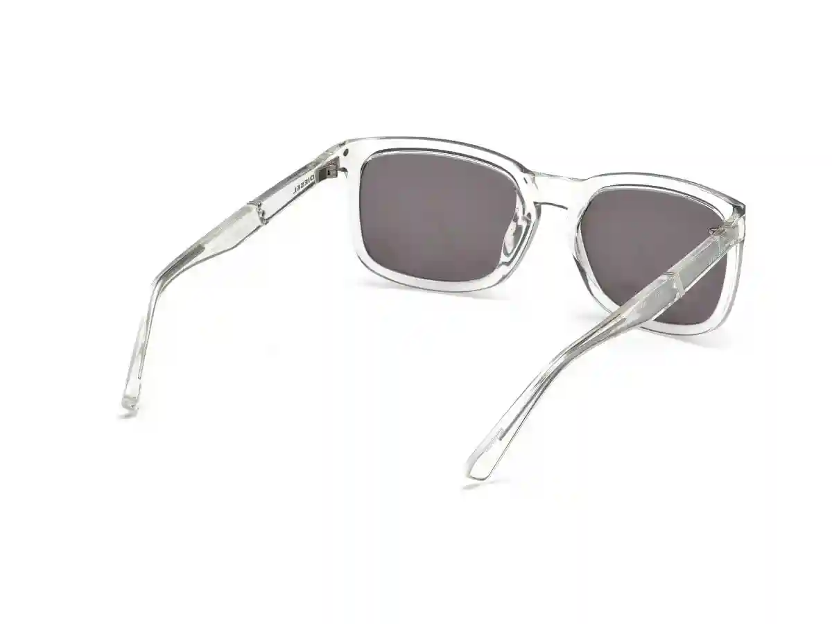 Transparent Acetate Rectangular Men Transparent Sunglasses