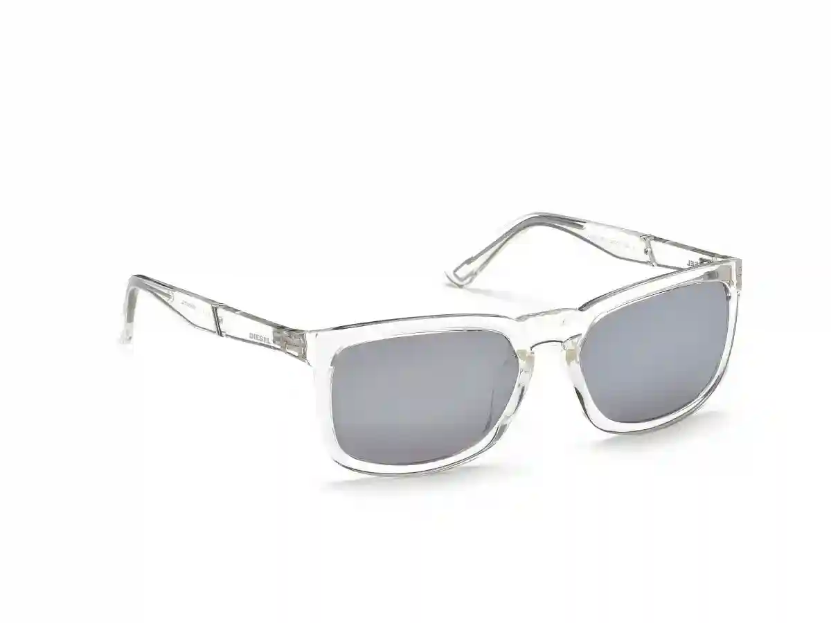 Transparent Acetate Rectangular Men Transparent Sunglasses