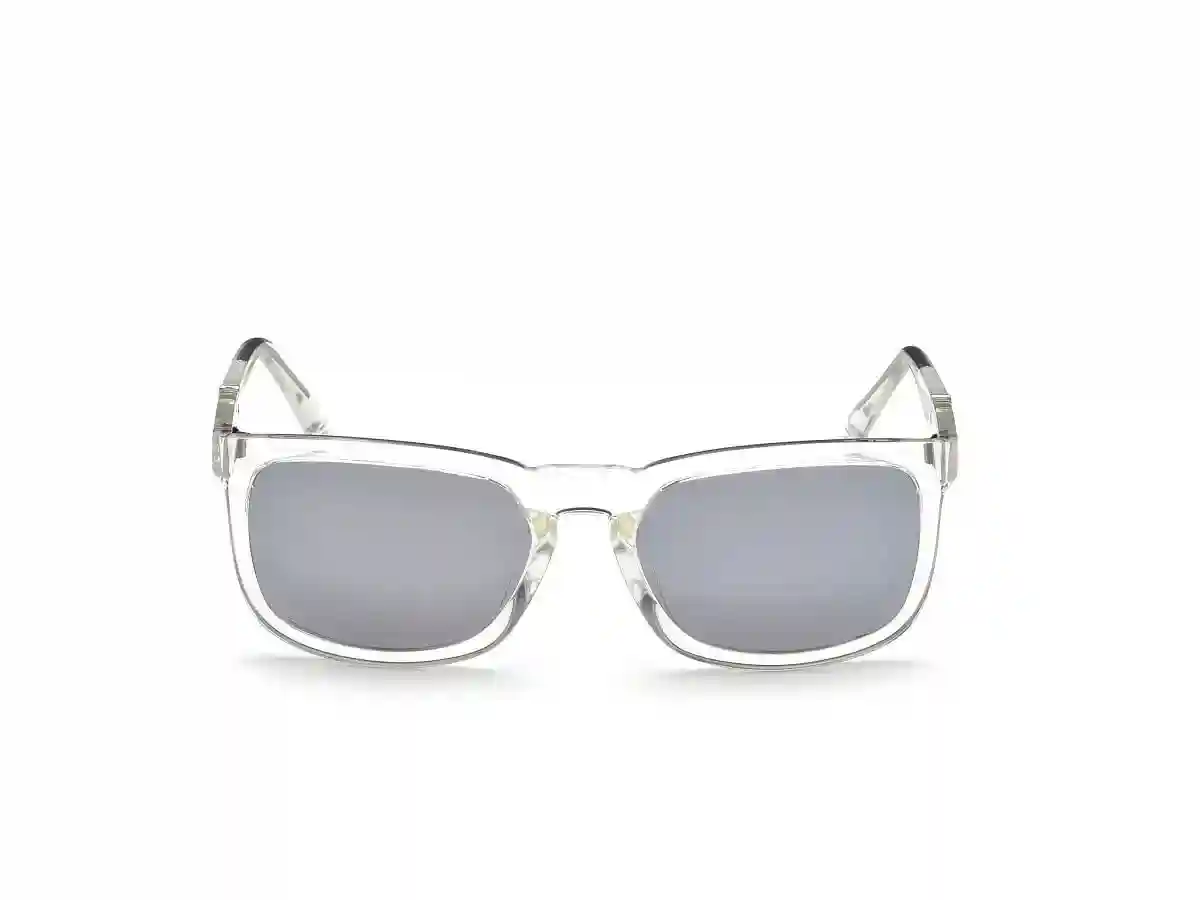 Transparent Acetate Rectangular Men Transparent Sunglasses
