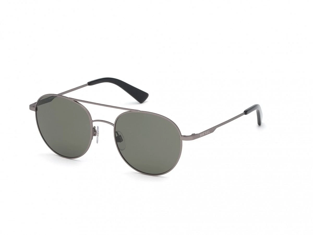 Grey Metal Round Men Grey Sunglasses