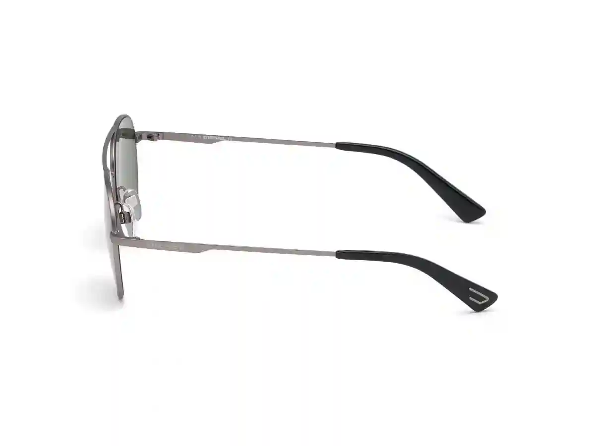 Grey Metal Round Men Grey Sunglasses