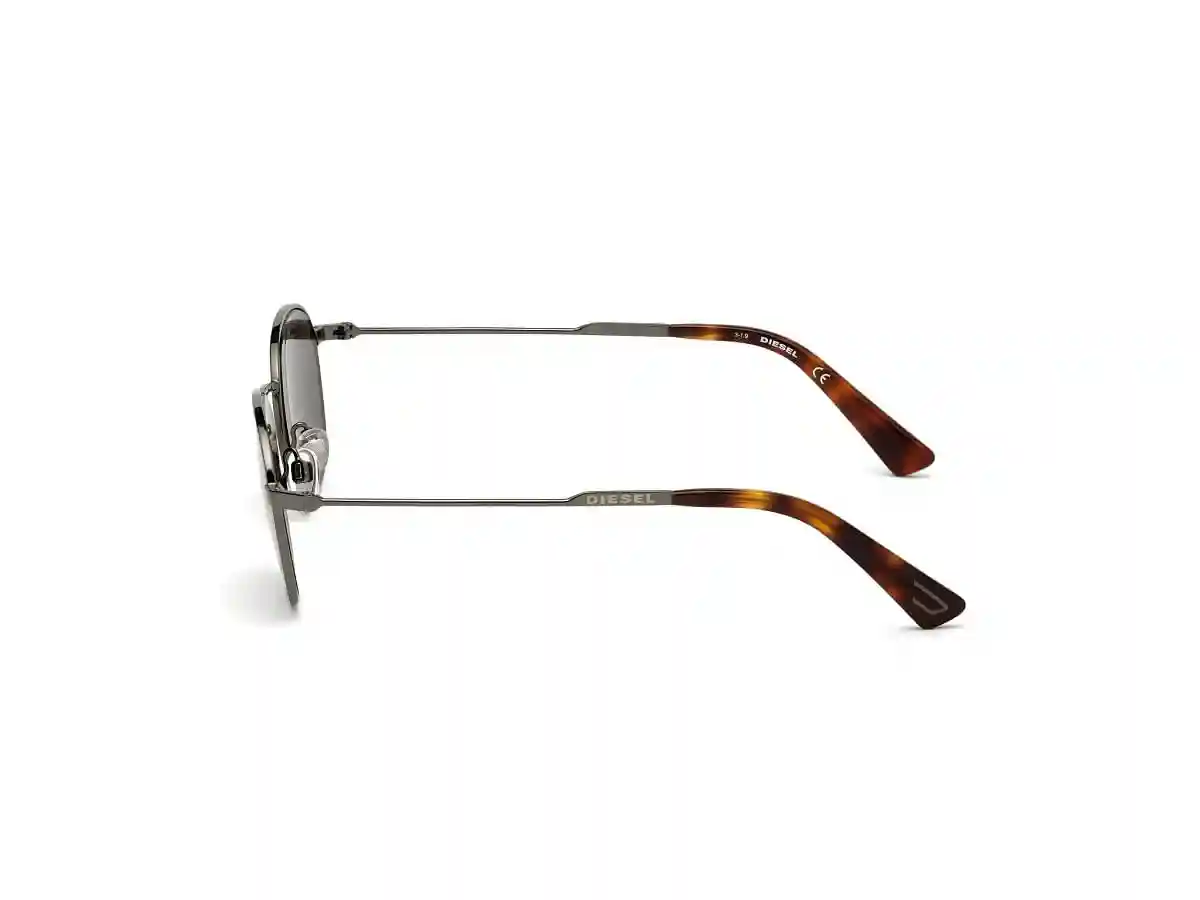 Grey Metal Round Men Grey Sunglasses