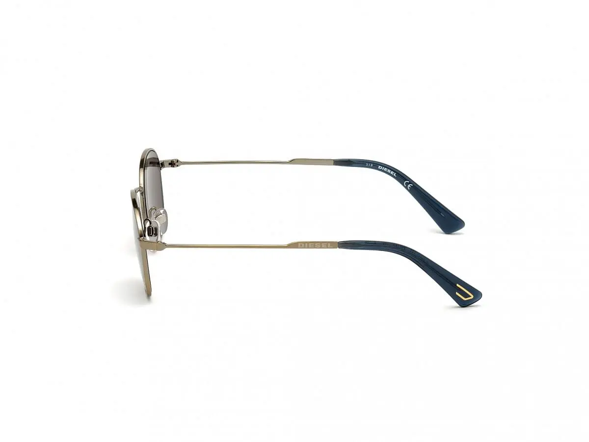 Brown Metal Round Men Brown Sunglasses