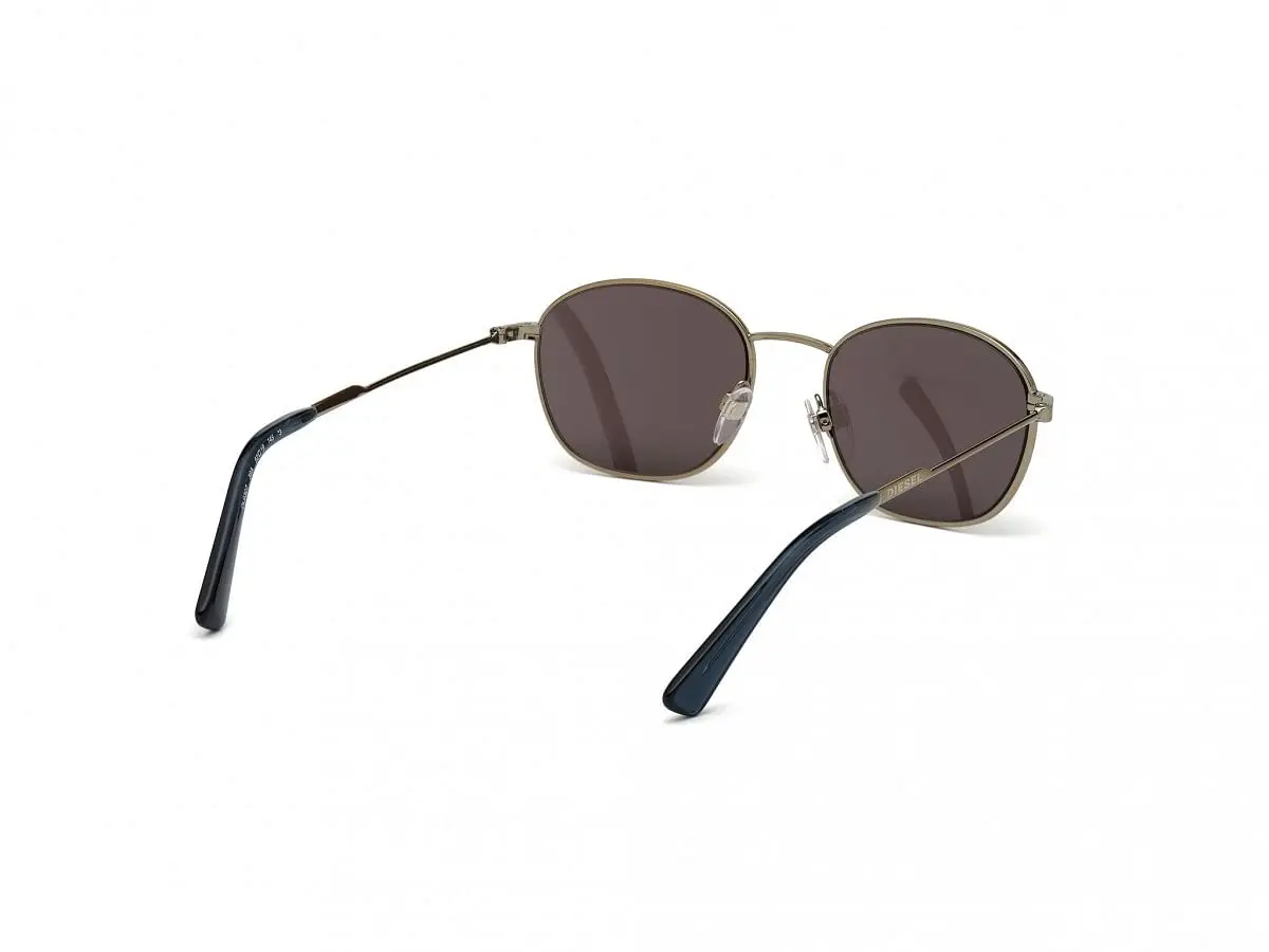 Brown Metal Round Men Brown Sunglasses